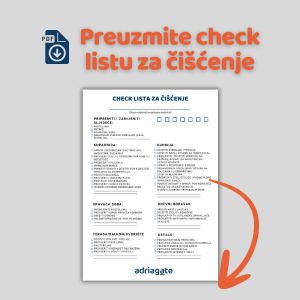 Preuzmite check listu za ciscenje