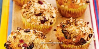 Muffins au muesli Muffins with muesli