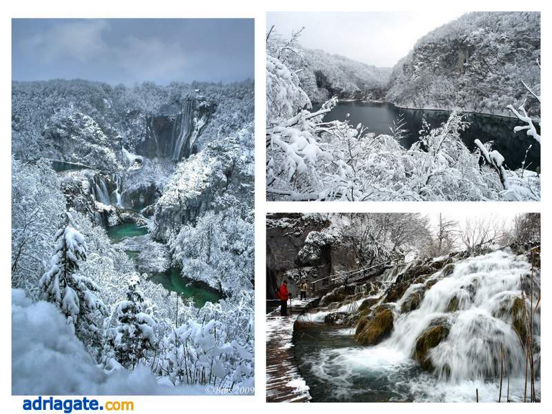 NP Plitvice hiver Croatie Adriagate.com