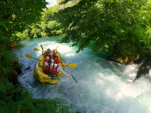Rafting sul fiume Cetina