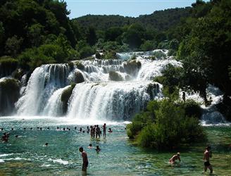 Nationalpark Krka vattenfall