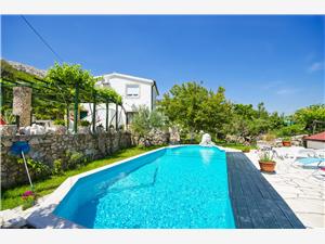 Appartementen Mladen Baska - eiland Krk, Kwadratuur 50,00 m2, Accommodatie met zwembad