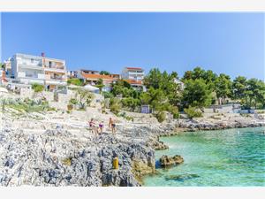 Beachfront accommodation Split and Trogir riviera,Book  Nives From 14 €