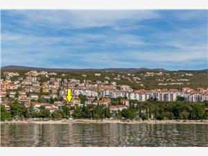 Boende vid strandkanten Rijeka och Crikvenicas Riviera,Boka  Luna Från 151 SEK
