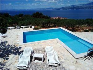 House GLAVICA Postira - island Brac, Size 88.00 m2, Accommodation with pool, Airline distance to town centre 450 m