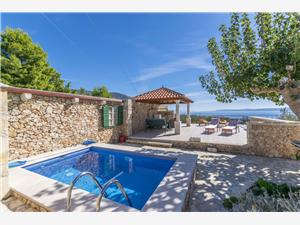 Haus Petric Die Inseln von Mitteldalmatien, Größe 60,00 m2, Privatunterkunft mit Pool