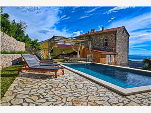 Vila URSULA Grižane, Kamenný dom, Rozloha 350,00 m2, Ubytovanie s bazénom