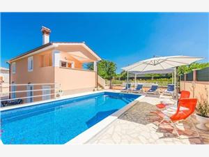 Vila Dina Zelená Istrie, Prostor 110,00 m2, Soukromé ubytování s bazénem