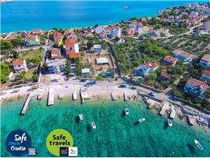 Beachfront accommodation Split and Trogir riviera,Book  Nono From 23 €