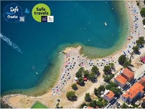 Boende vid strandkanten Rijeka och Crikvenicas Riviera,Boka  MARION Från 181 SEK