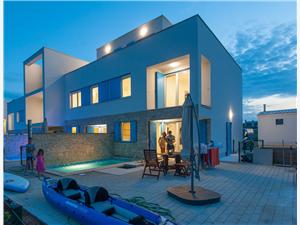 Vila Olive Privlaka (Zadar), Prostor 142,13 m2, Soukromé ubytování s bazénem, Vzdušní vzdálenost od moře 5 m